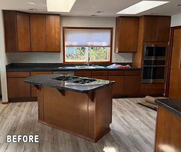 Kitchen before remodel — Kent WA